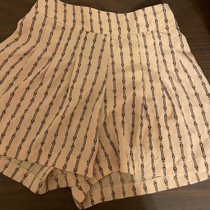 ASOS size US 4 cream color high waist shorts